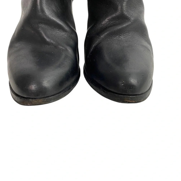 Rag & Bone Kerr Ankle Boots Womens 38.5 US 8 - 8.5 Black Leather Heeled Shoes - Picture 4 of 12